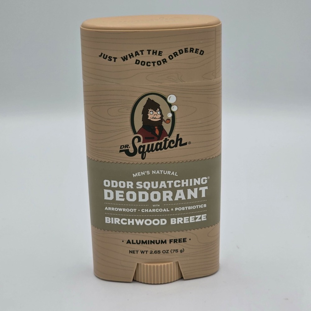 Dr. Squatch Birchwood Breeze Natural Deodorant Aluminum Free Deodorant 2.65 oz